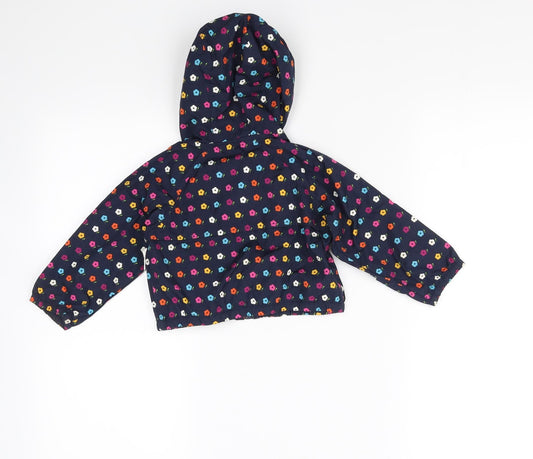 Gap Baby Blue Floral  Jacket Coat One Size