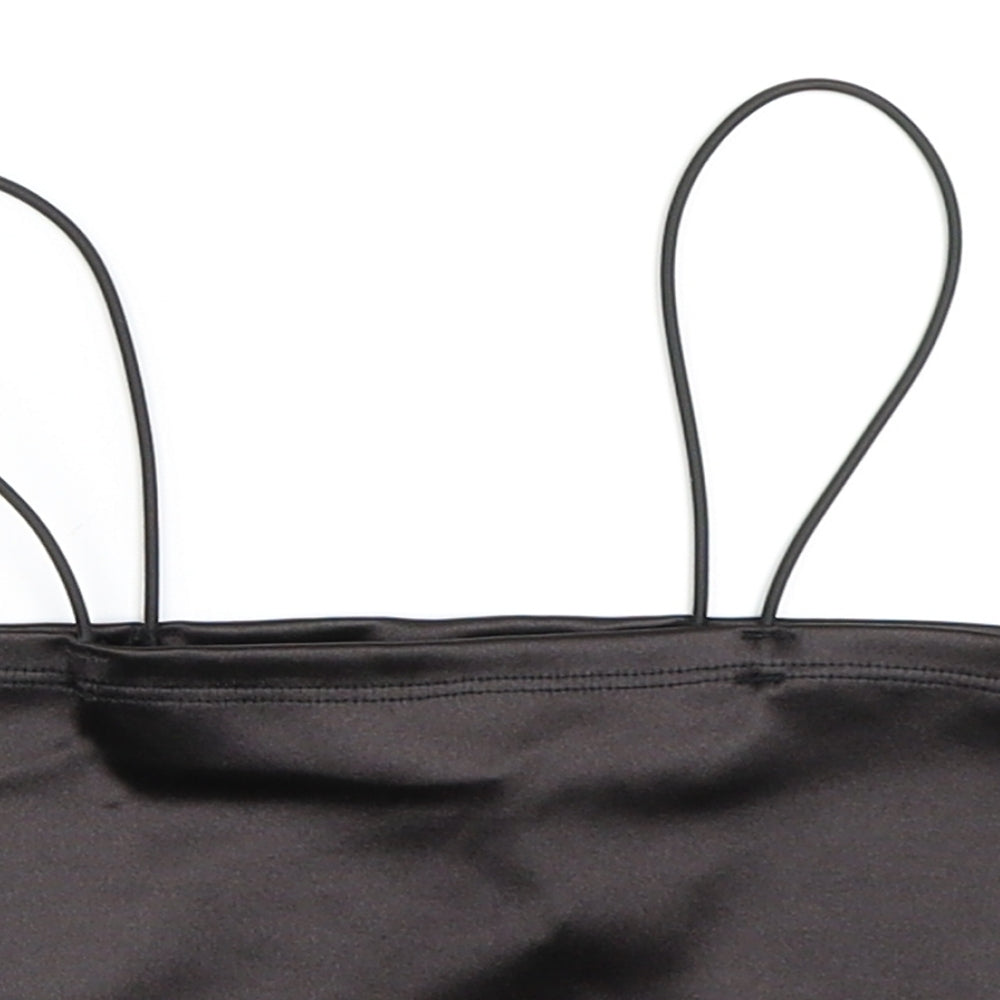 H&M Womens Black   Cropped Blouse Size XS