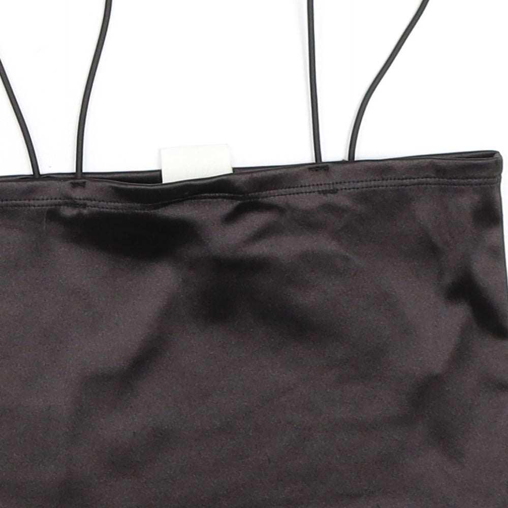 H&M Womens Black   Cropped Blouse Size XS