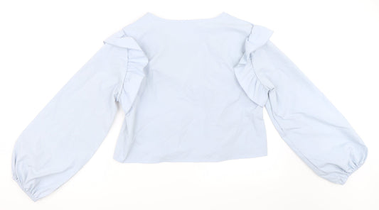 Preworn Womens Blue   Basic Blouse Size M