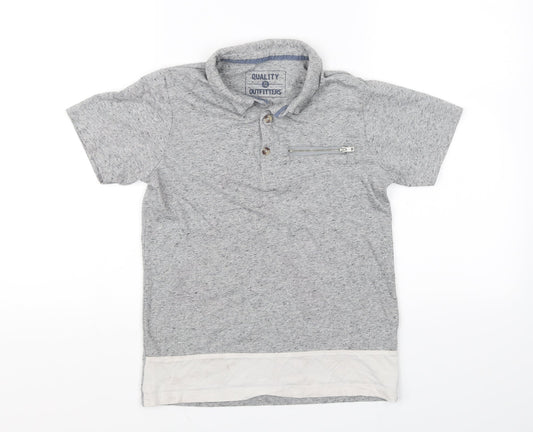 quality outfitters Boys Grey   Basic Polo Size 10 Years
