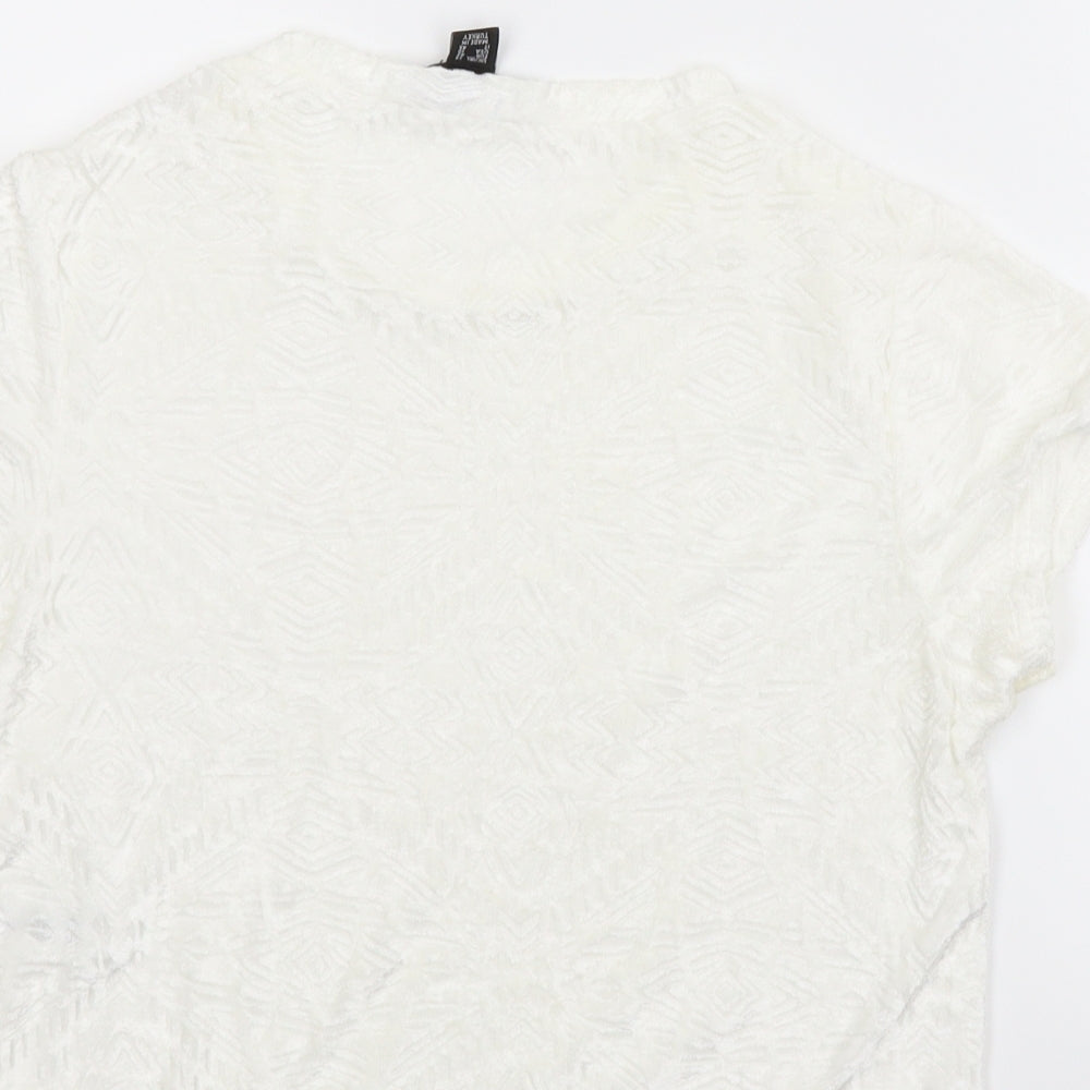 Atmosphere Womens White   Basic T-Shirt Size 14