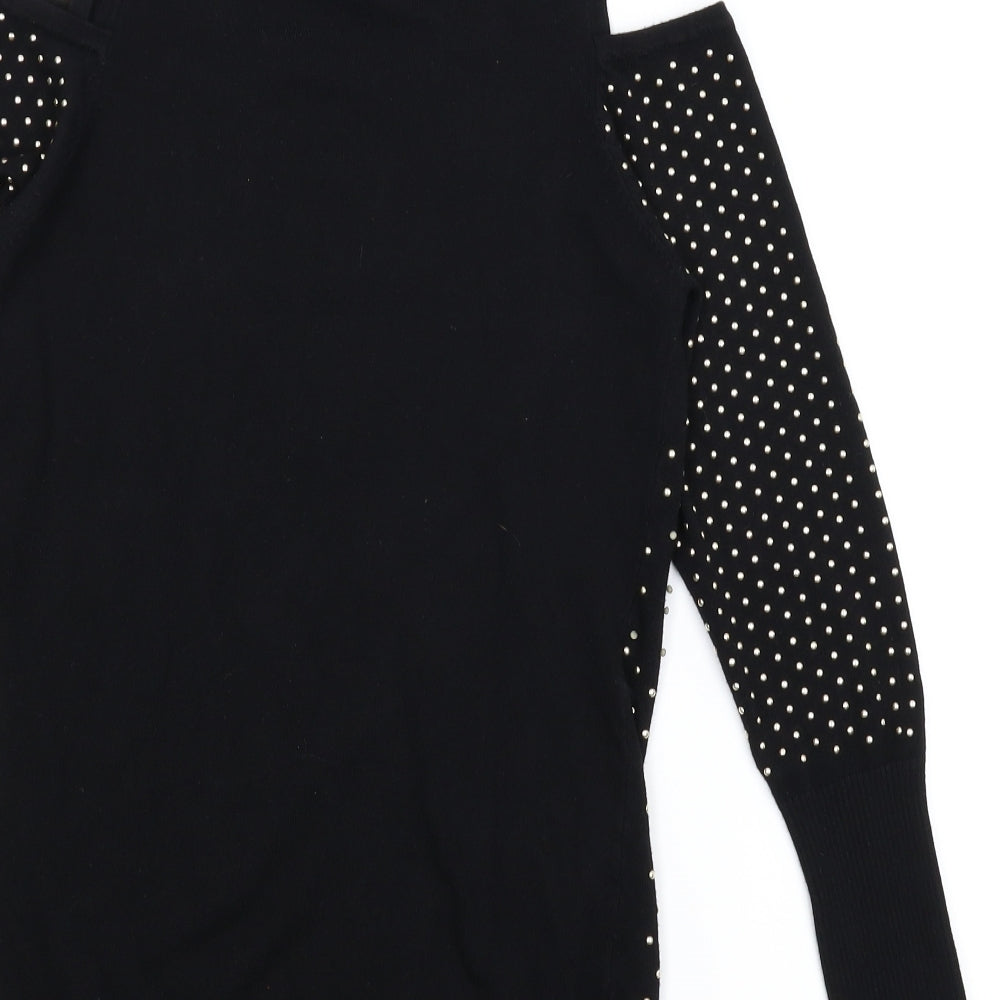 QED London Womens Black   Pullover Jumper Size S