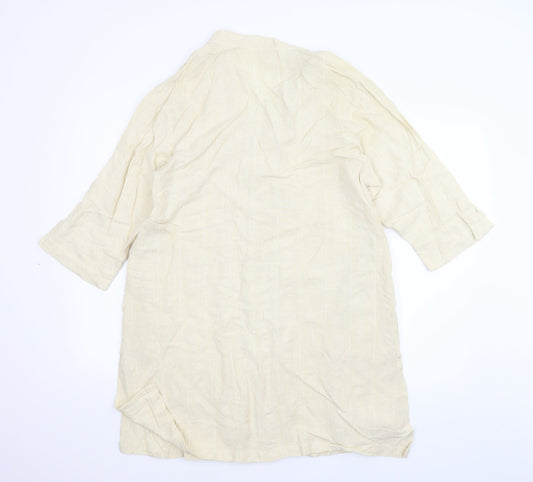 Adini Womens Beige   Shirt Dress  Size M