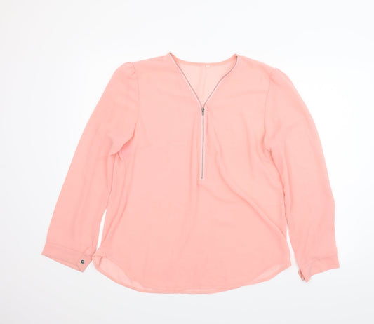 Preworn Womens Pink   Basic Blouse Size 2XL