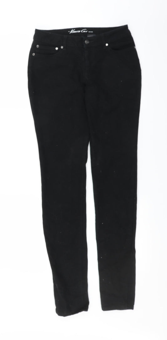 Kenneth Cole Womens Black  Denim Skinny Jeans Size 28 in L33 in