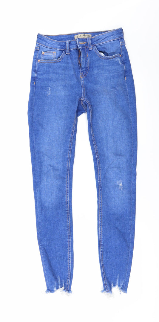Denim & Co.` Womens Black  Denim Skinny Jeans Size 6 L27 in