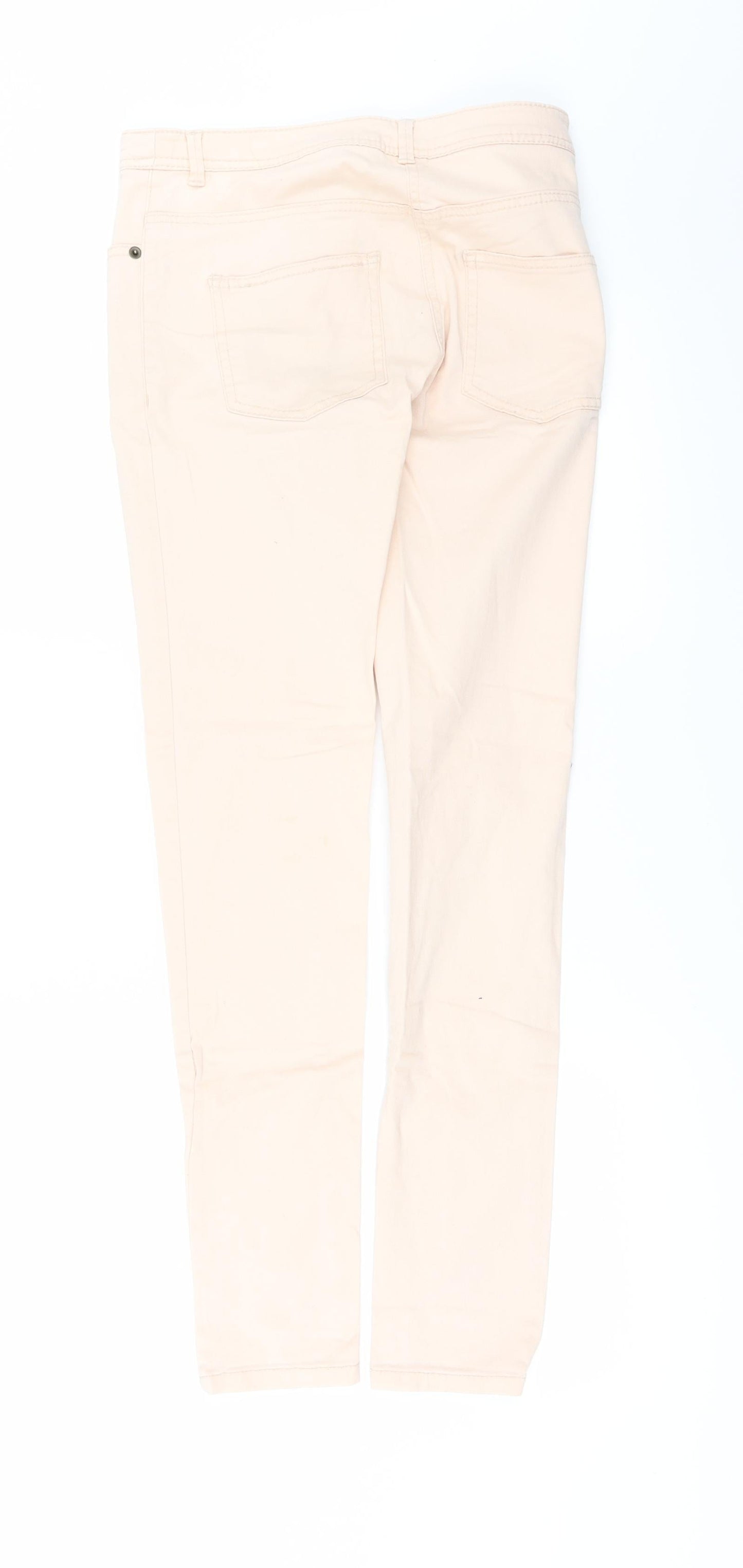 H&M Womens Orange  Denim Skinny Jeans Size 4 L28 in