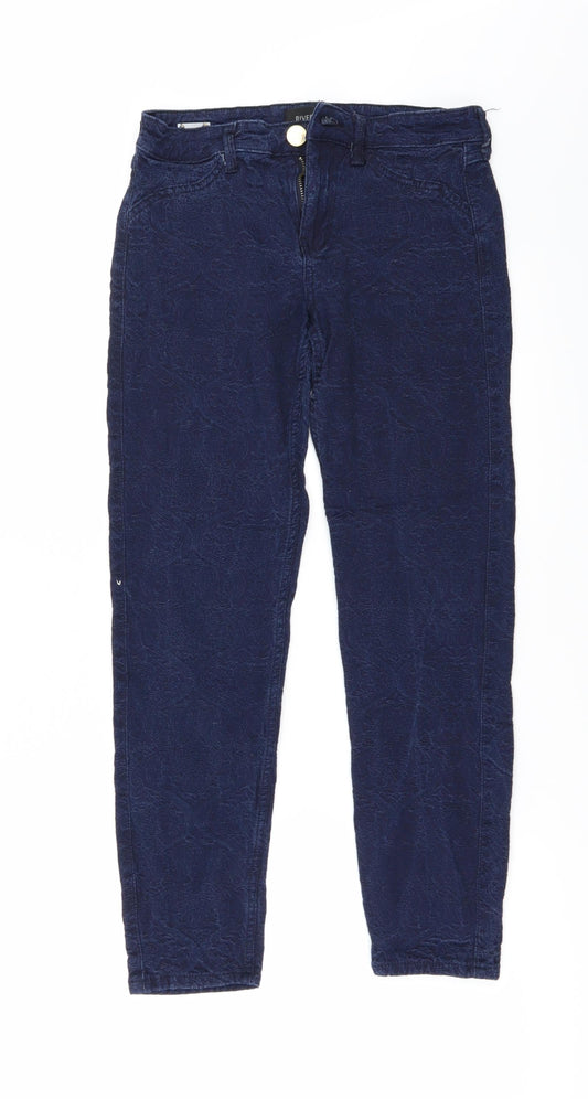 River Island Womens Blue   Skinny Jeans Size 8 L26 in
