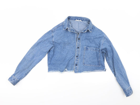 Native Youth Womens Blue  Denim Jacket  Size XS