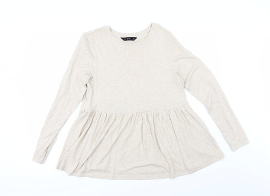 Marks and Spencer Womens Beige   Pullover Jumper Size 8