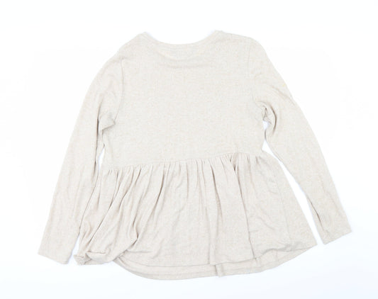 Marks and Spencer Womens Beige   Pullover Jumper Size 8