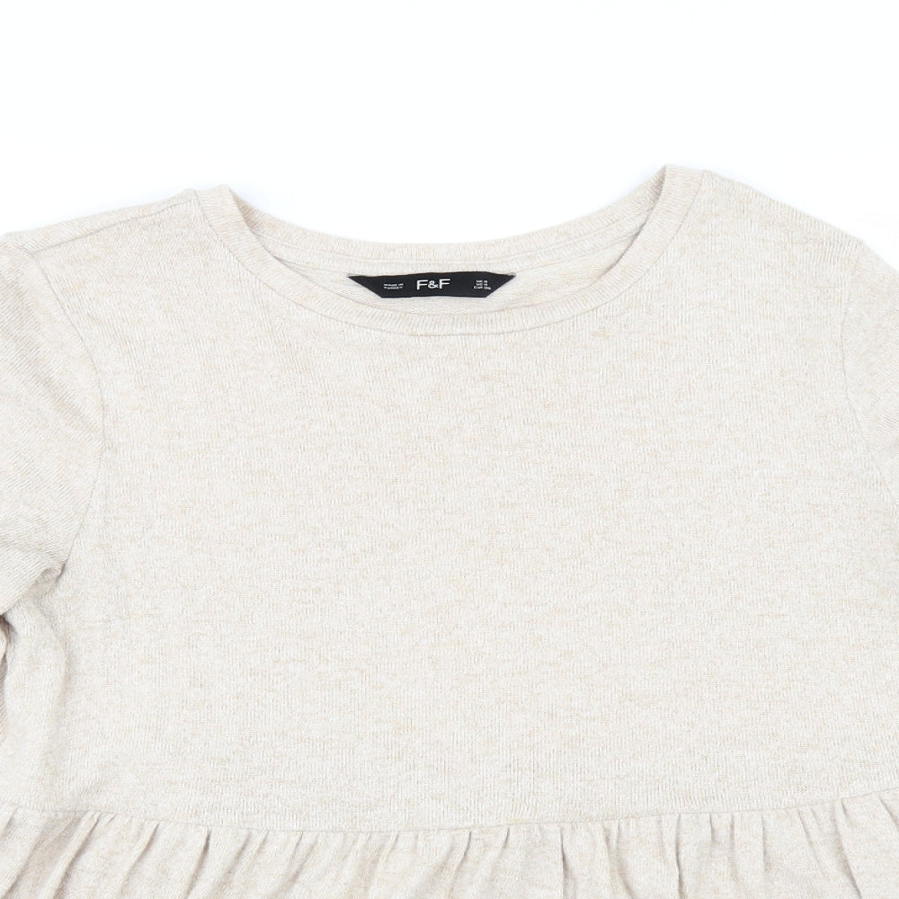 Marks and Spencer Womens Beige   Pullover Jumper Size 8