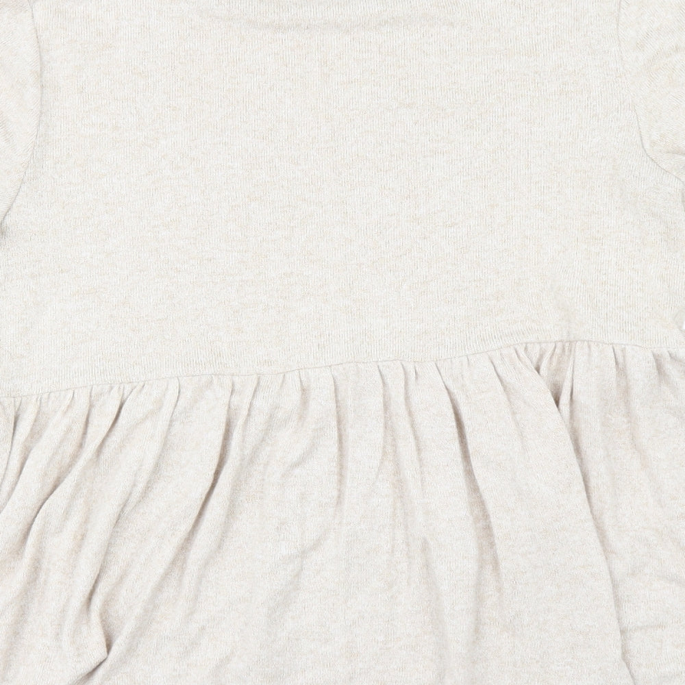 Marks and Spencer Womens Beige   Pullover Jumper Size 8