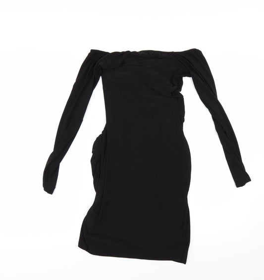 PRETTYLITTLETHING` Womens Black   Bodycon  Size 6