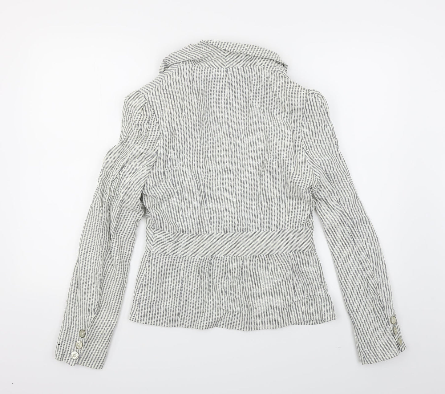 Atmosphere Womens Blue Striped  Jacket Blazer Size 10