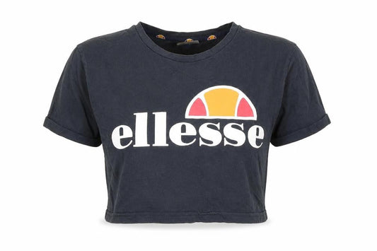 ellesse Womens Black   Cropped T-Shirt Size 4