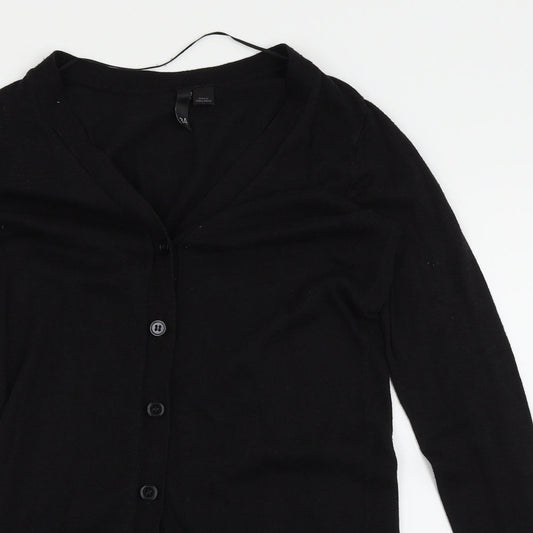 H&M Womens Black   Cardigan Jumper Size 6