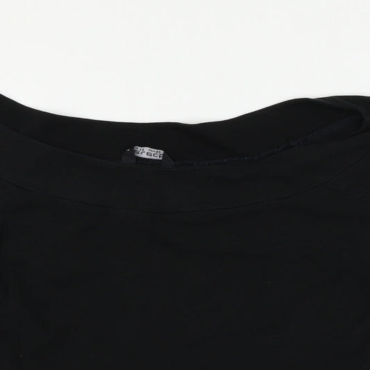 Select Womens Black   Basic T-Shirt Size 14