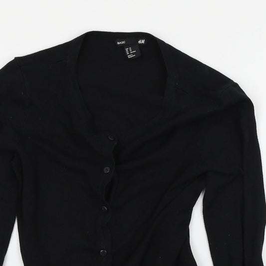 H&M Womens Black   Cardigan Jumper Size 4