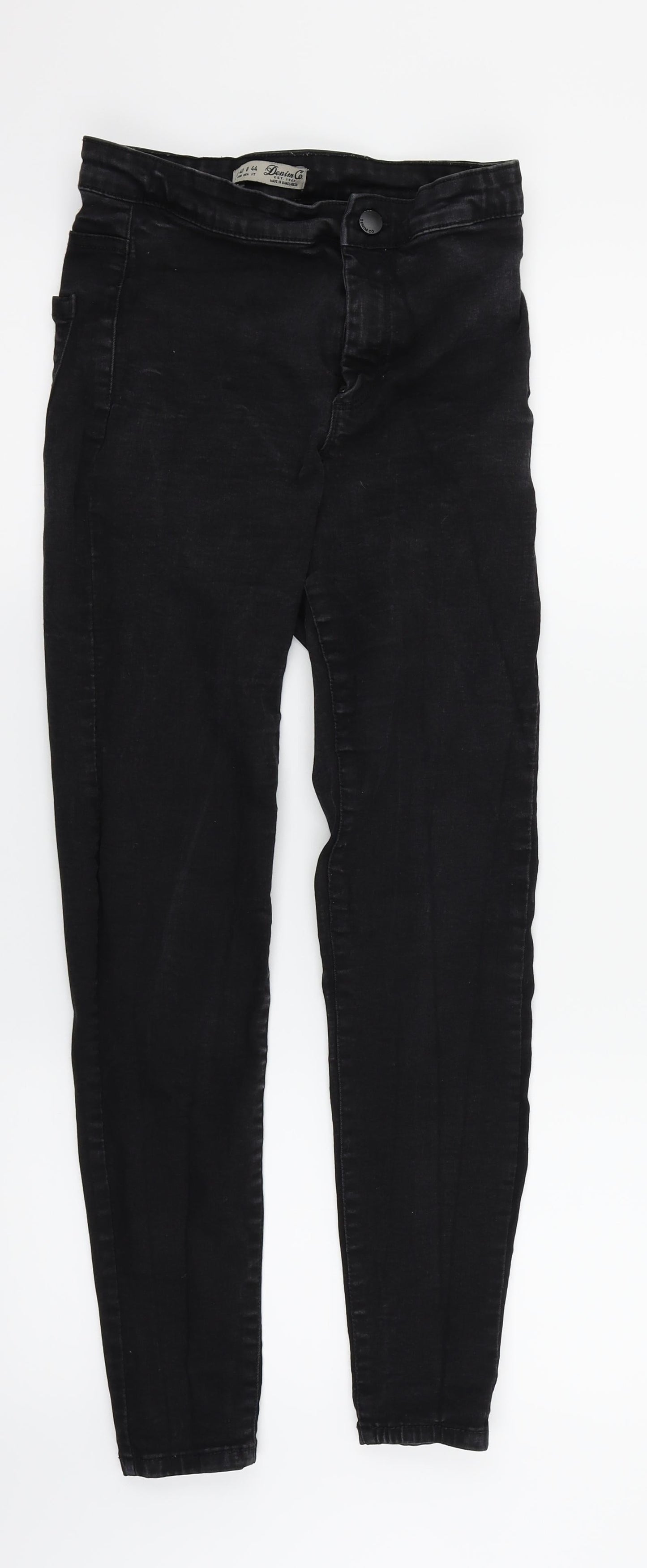Denim & Co. Womens Black   Skinny Jeans Size 12 L30 in