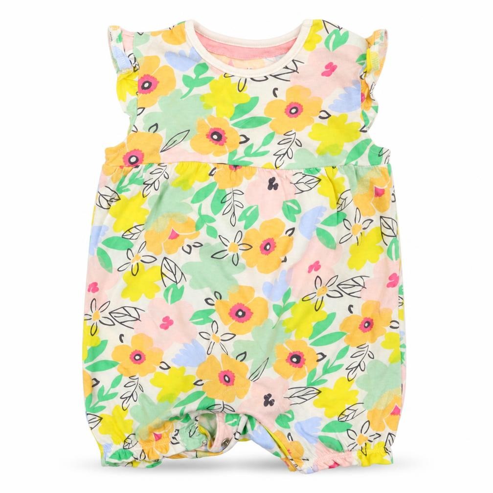 F&F Girls Multicoloured Floral  Basic T-Shirt Size 3-6 Months