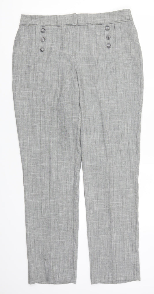 Preworn Womens Grey   Trousers  Size 33 in L30 in