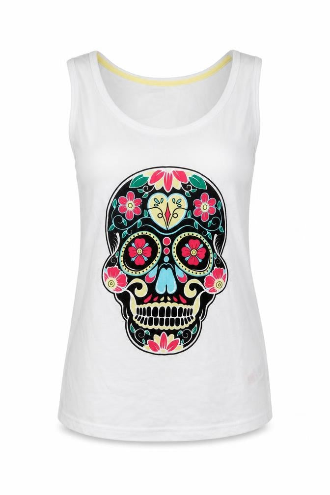 Pep&Co Womens White   Basic Tank Size 8