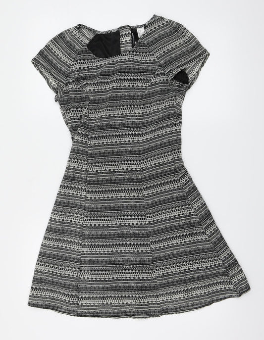 H&M Womens Black   A-Line  Size 8