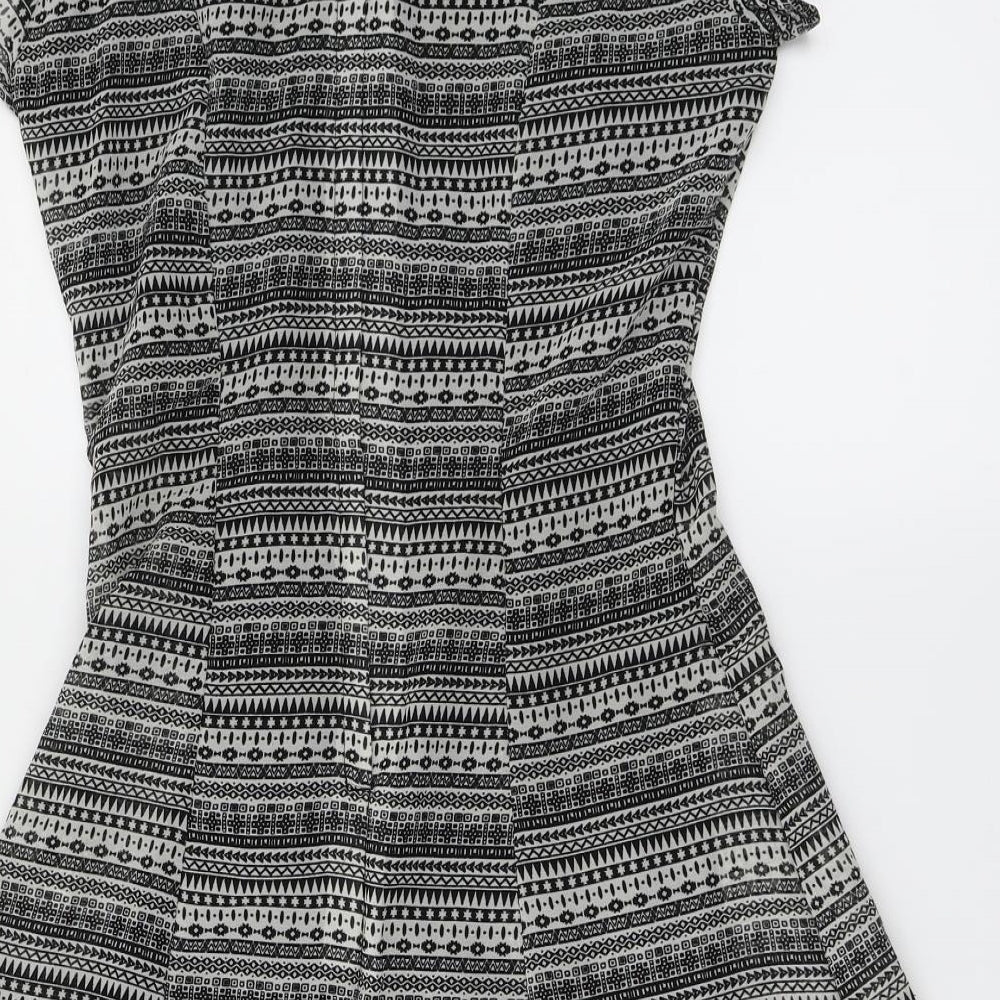 H&M Womens Black   A-Line  Size 8