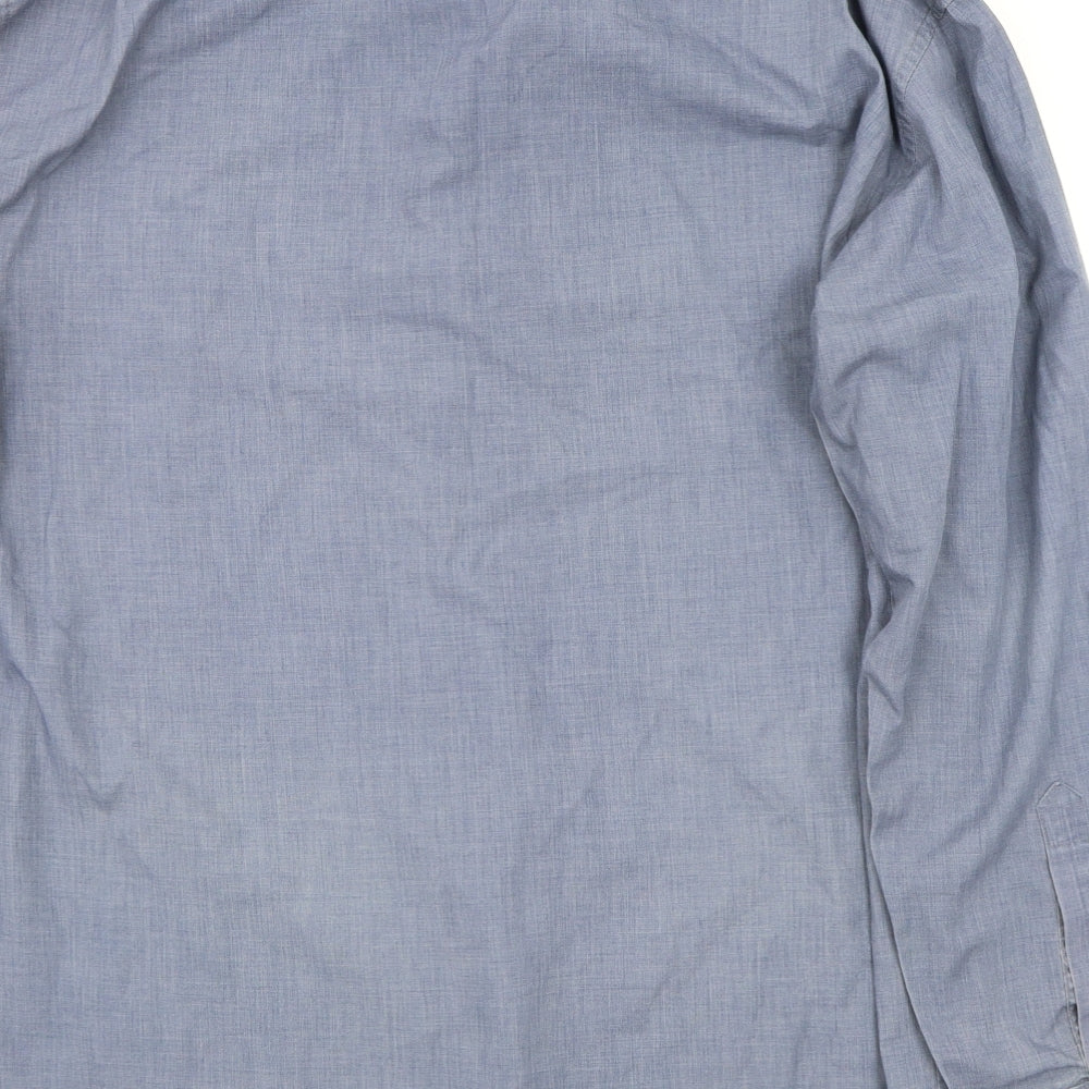 Oak Valley  Mens Blue    Button-Up Size L