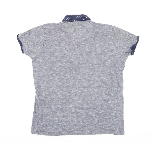Twisted Soul  Mens Grey    Polo Size L