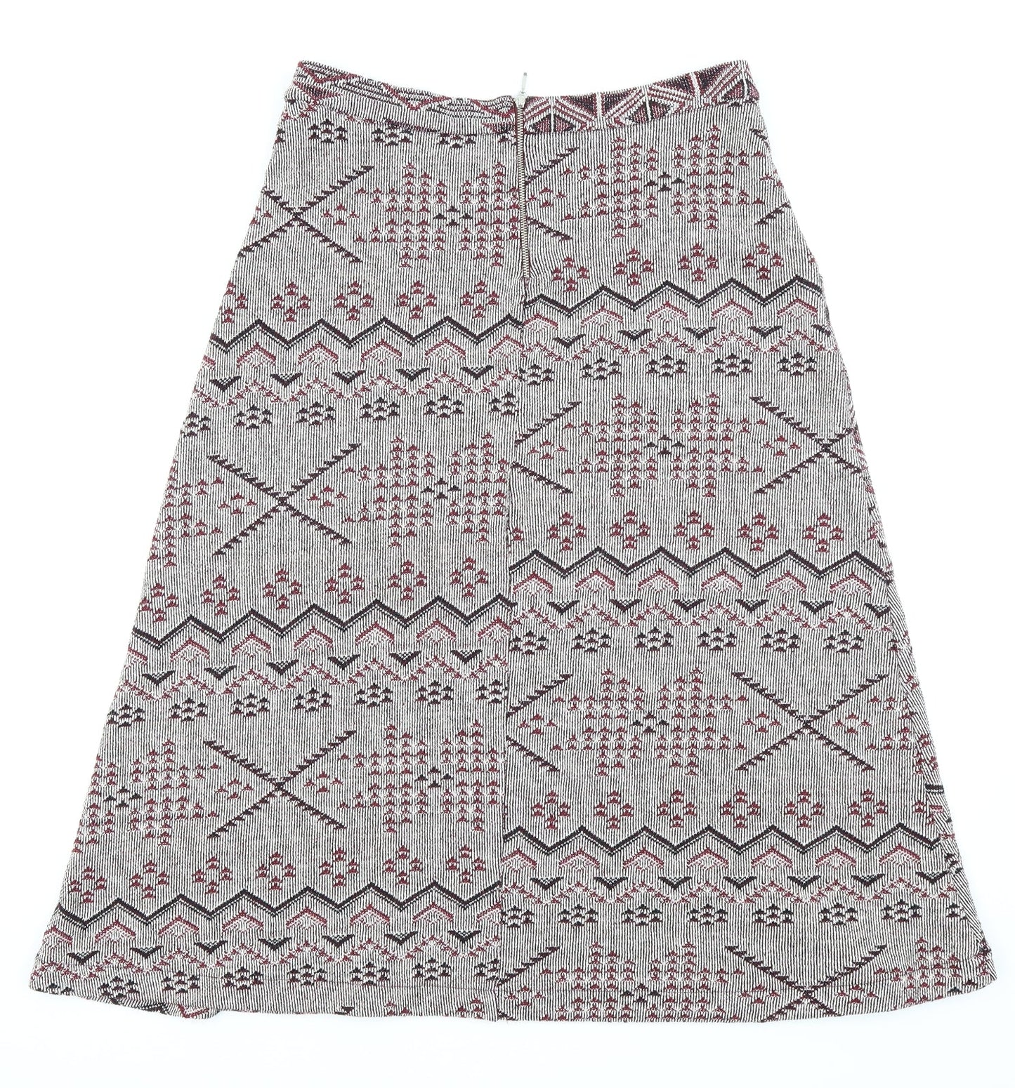 NEXT Womens Purple Geometric  Straight & Pencil Skirt Size 12