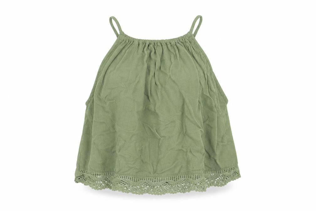 H&M Womens Green   Basic Blouse Size 8