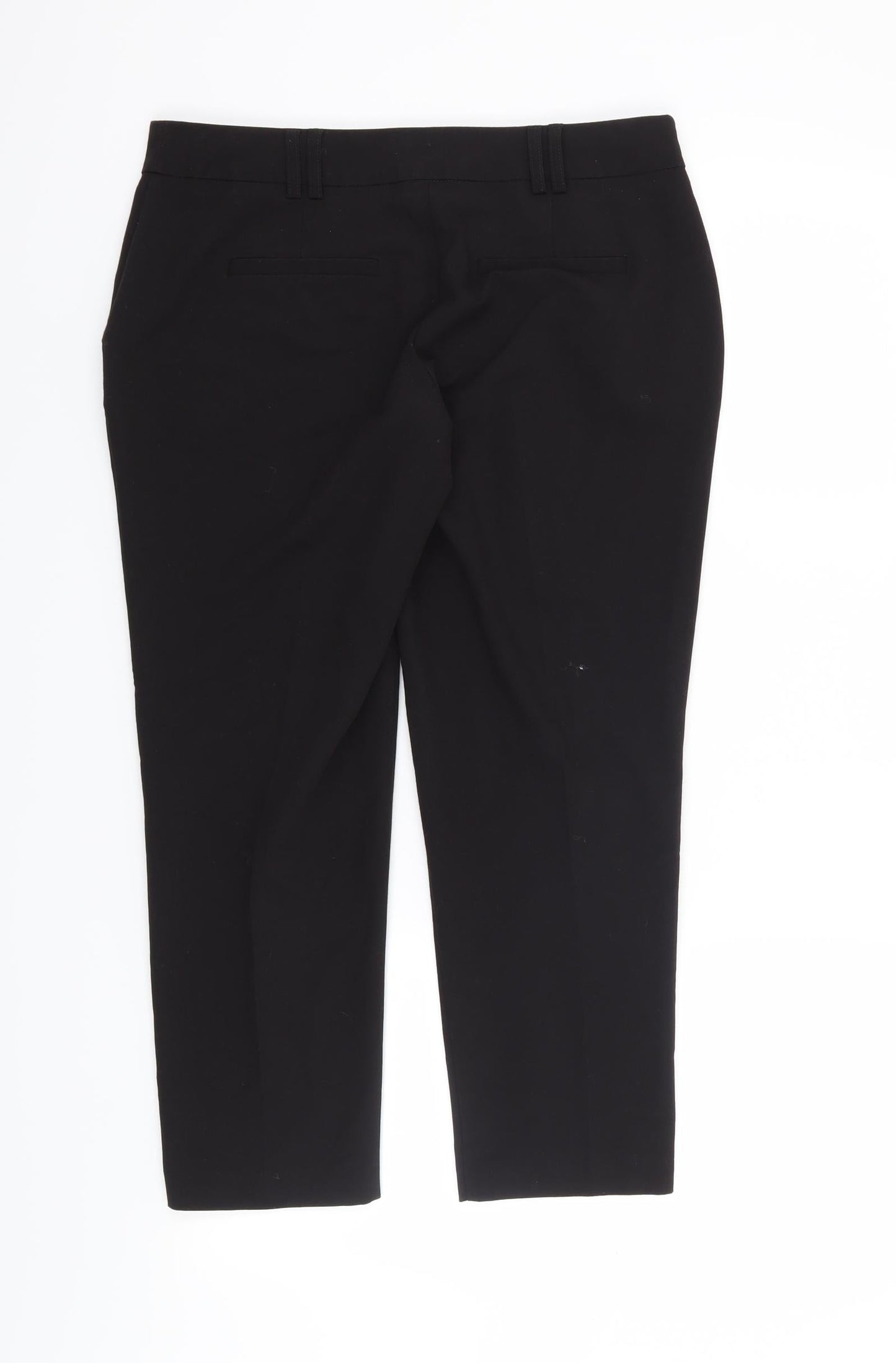 Dorothy Perkins Womens Black   Cropped Trousers Size 8 L22 in