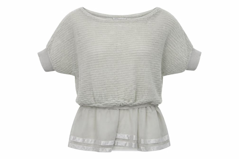 Front view of uince otto women’s white basic t-shirt, size L