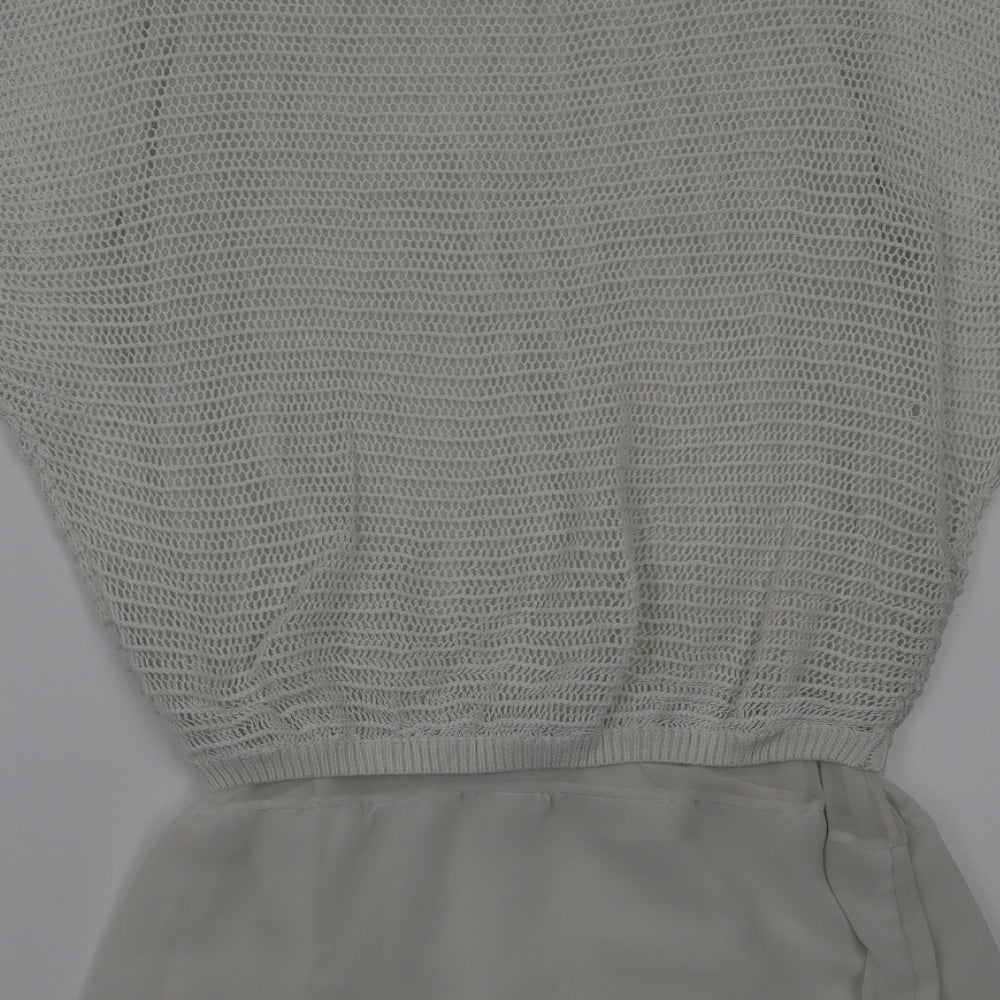 uince otto  Womens White   Basic T-Shirt Size L