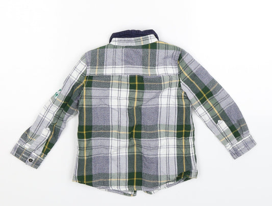 Marks and Spencer Boys Multicoloured Check  Basic Button-Up Size 18-24 Months