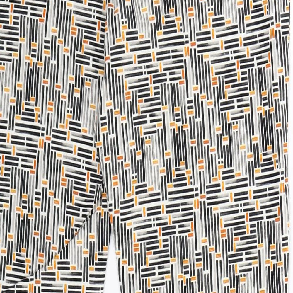 NEXT Womens Multicoloured Geometric  Trousers  Size 8 L26 in