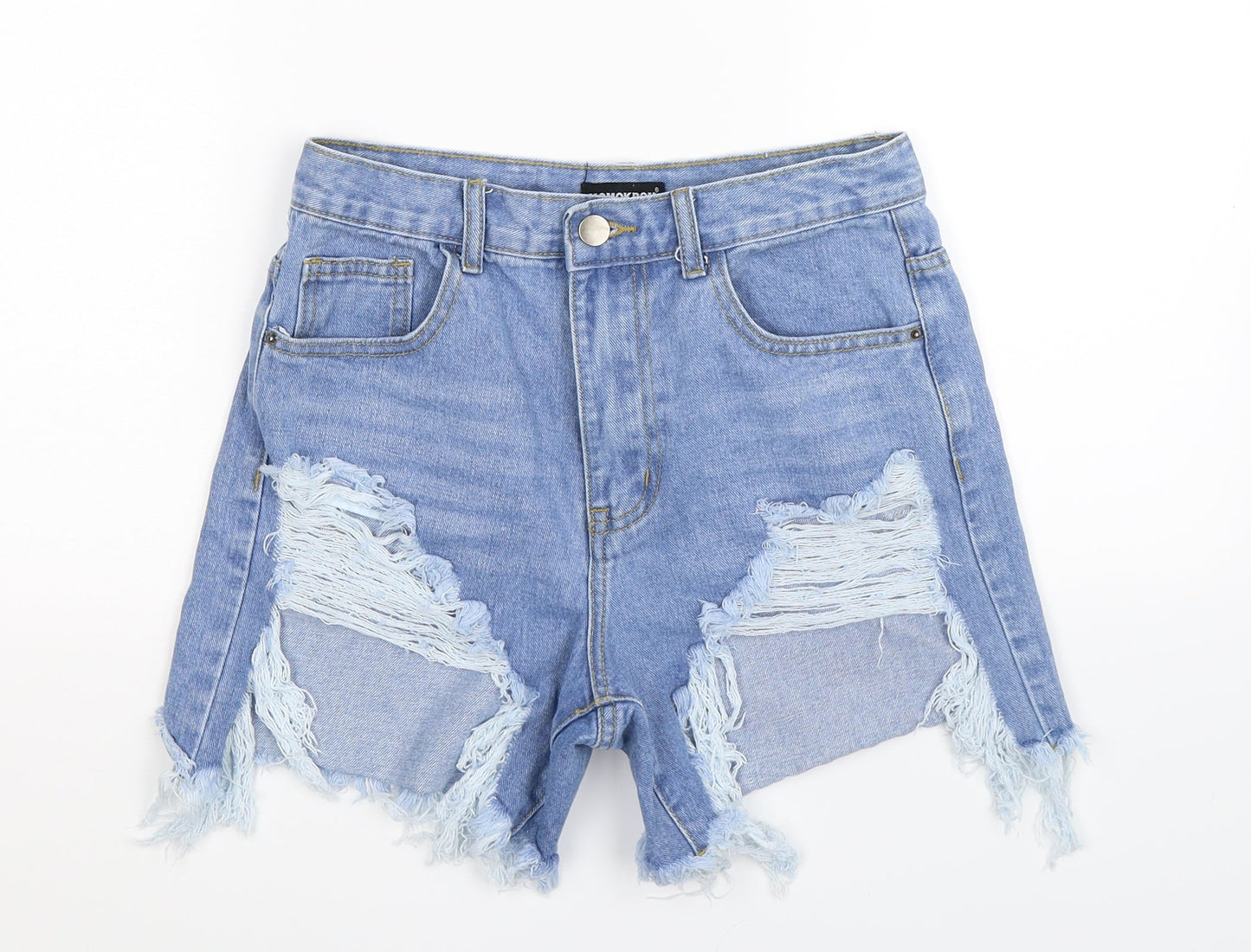 Momokrom Womens Blue  Denim Hot Pants Shorts Size 6