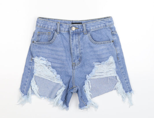 Momokrom Womens Blue  Denim Hot Pants Shorts Size 6