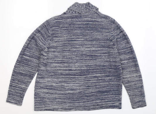 Marks and Spencer Womens Blue  Knit Cardigan Jumper Size 14
