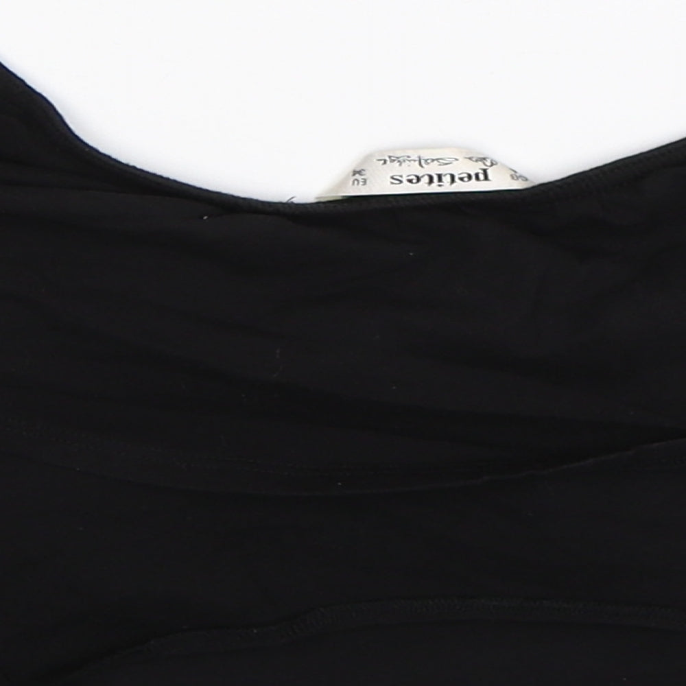 Miss Selfridge Womens Black   Cropped Tank Size 6