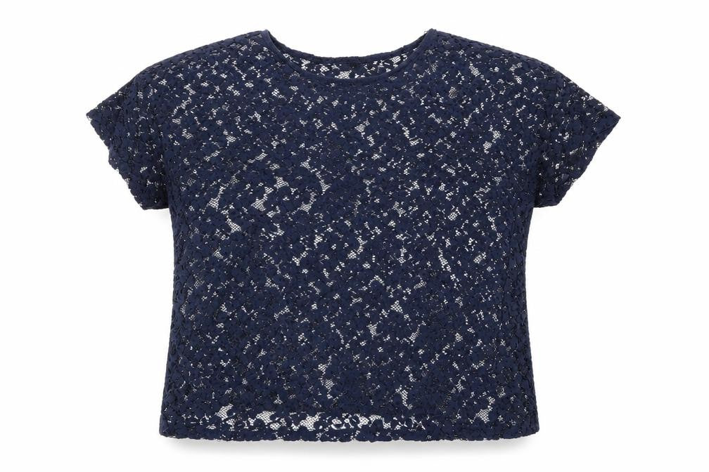 Front view of G21 women’s blue floral basic blouse, size UK 20
