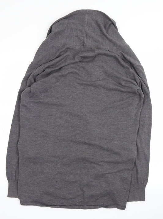 Soul Star Womens Grey   Cardigan Jumper Size L