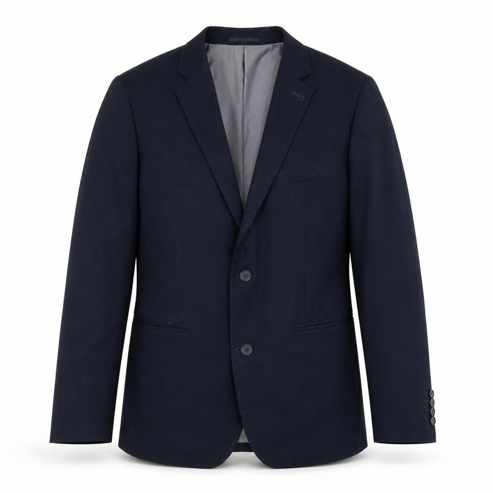 Front view of Topman men’s blue jacket blazer, size 42
