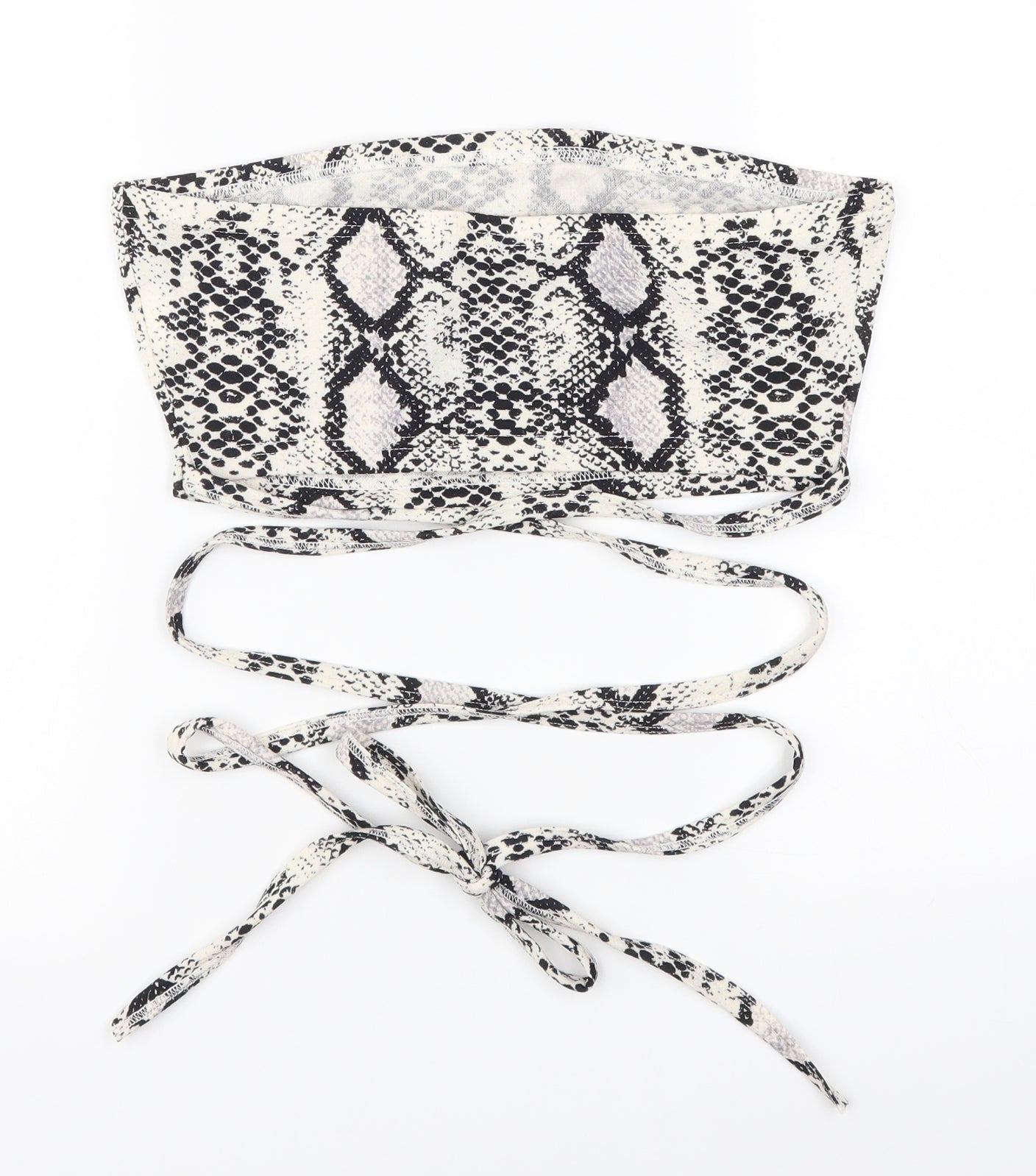 Zaful Womens White Animal Print  Cropped Tank Size S