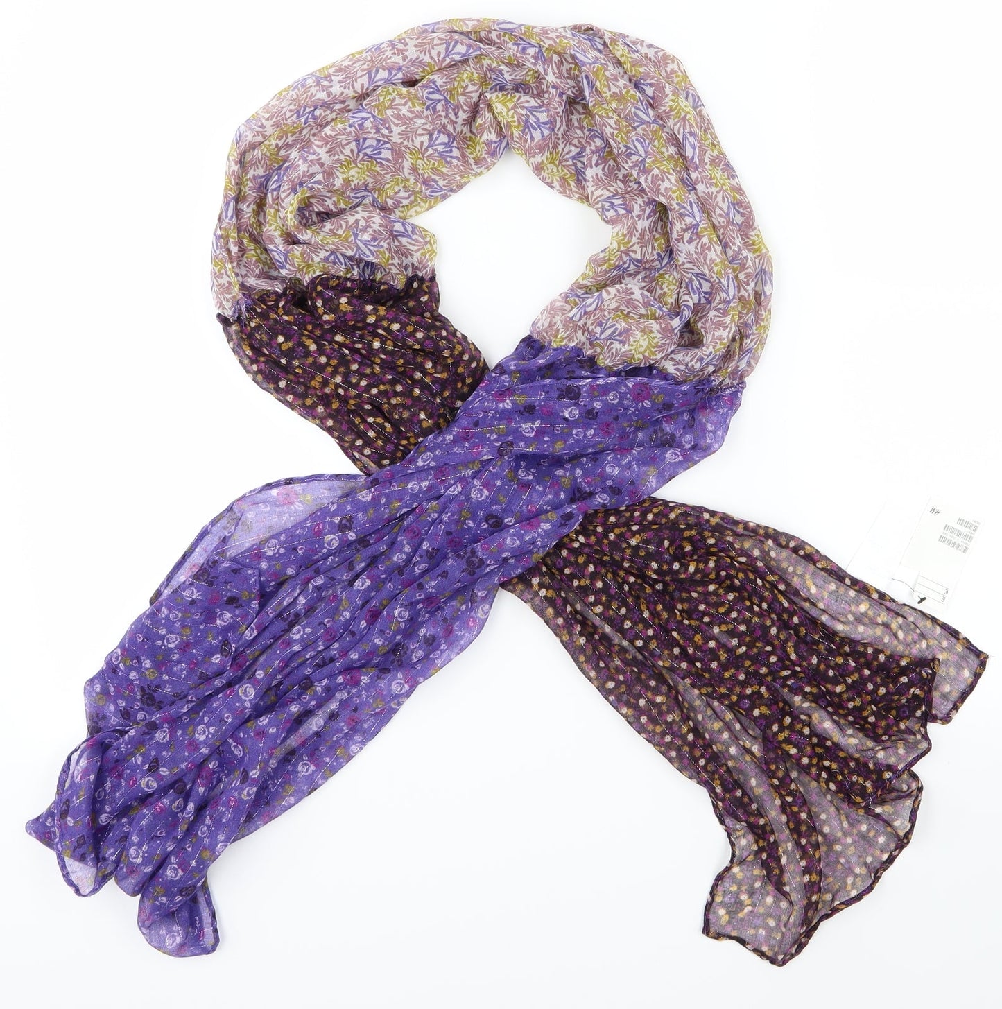 H&M Womens Purple Houndstooth   Shawl/Wrap