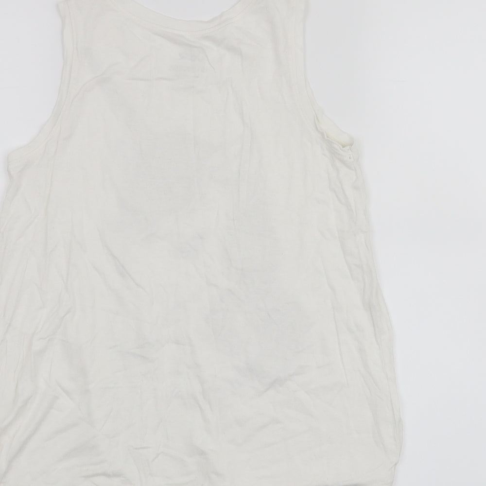 Justice Girls White   Basic Tank Size 10 Years