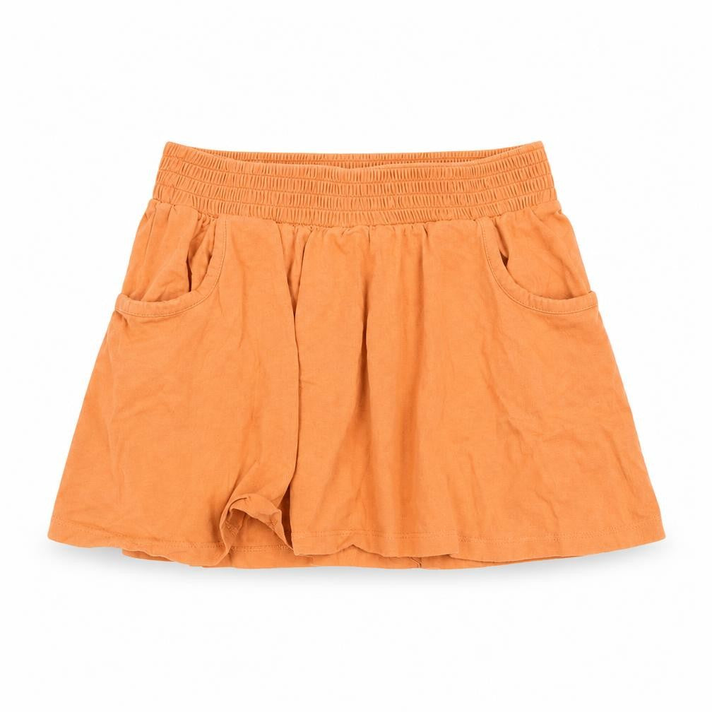 Front view of Cherokee girls’ orange a-line skirt, size 9-10, years